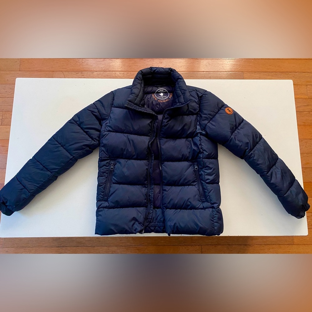 SAVE THE DUCK Kids Navy Quilted Puffer Jacket